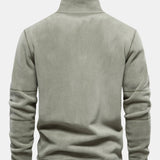 Hamish - Polar Fleece Mock Neck Quarter-Zip Pullover