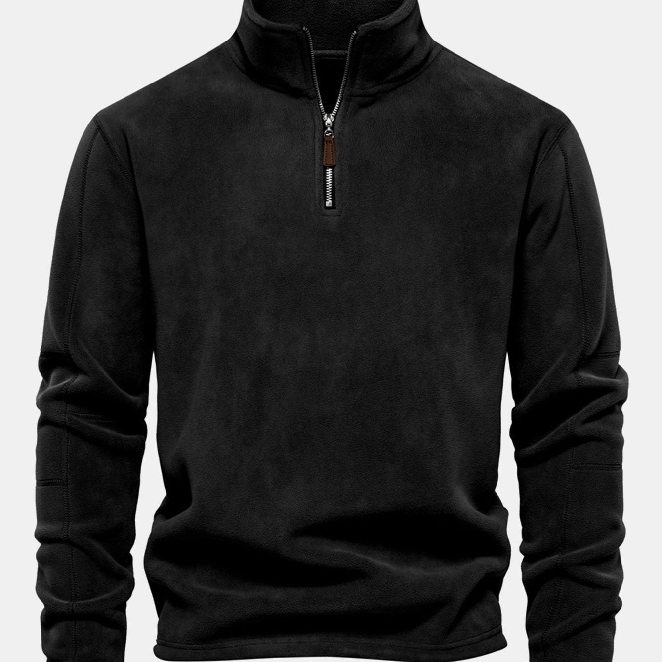 Hamish - Polar Fleece Mock Neck Quarter-Zip Pullover