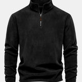Hamish - Polar Fleece Mock Neck Quarter-Zip Pullover