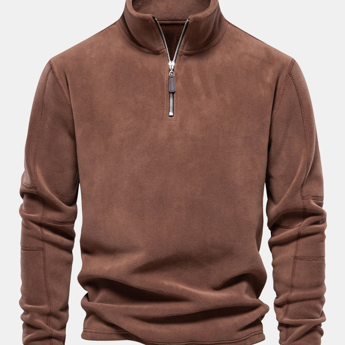Hamish - Polar Fleece Mock Neck Quarter-Zip Pullover