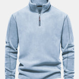 Hamish - Polar Fleece Mock Neck Quarter-Zip Pullover