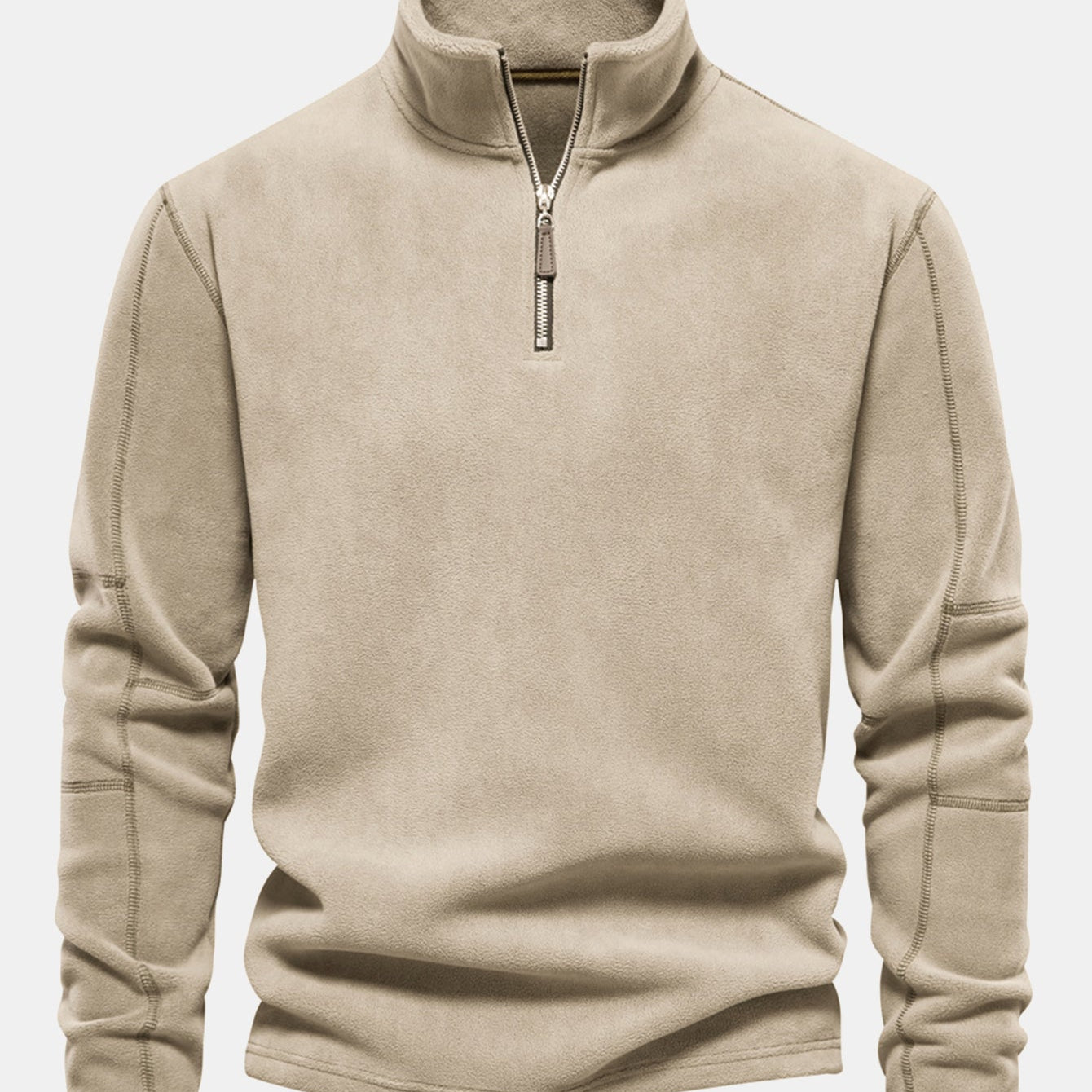 Hamish - Polar Fleece Mock Neck Quarter-Zip Pullover