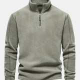 Hamish - Polar Fleece Mock Neck Quarter-Zip Pullover