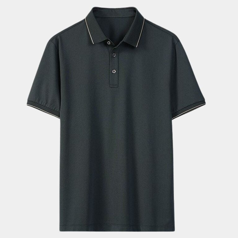 Eric - Navy Polo with Classic Collar
