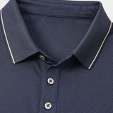 Eric - Navy Polo with Classic Collar