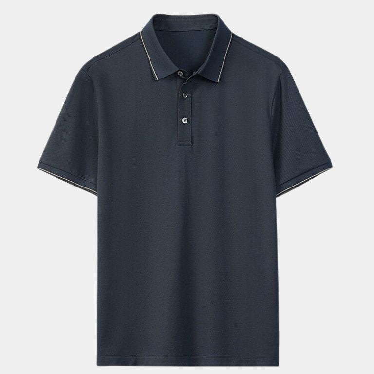 Eric - Navy Polo with Classic Collar