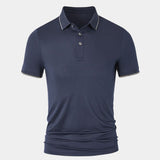 Eric - Navy Polo with Classic Collar