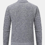 Neil - Quilted Jacquard Zip Sweater