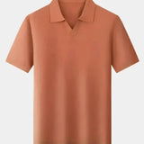 Alain - Open Collar Short Sleeve Polo