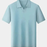 Alain - Open Collar Short Sleeve Polo