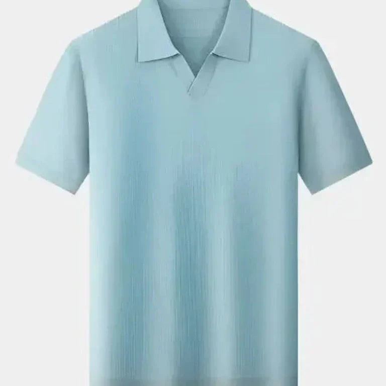 Alain - Open Collar Short Sleeve Polo