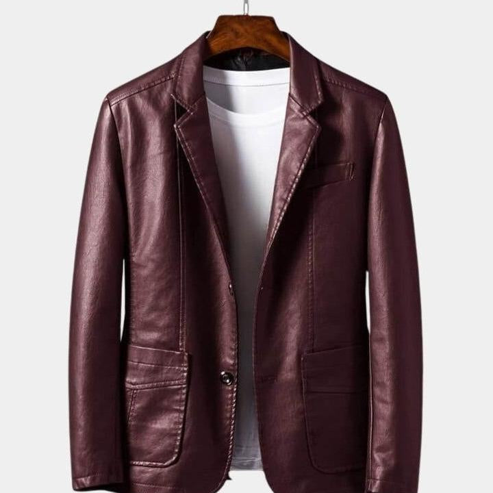 Oscar - Brown Leather Jacket