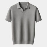 Dustin - Navy Open Collar Polo