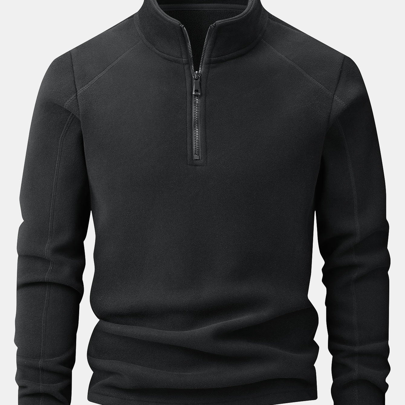 Keith - Fleece Mock Neck Quarter-Zip Pullover