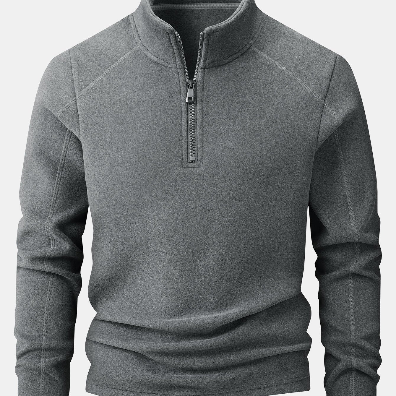 Keith - Fleece Mock Neck Quarter-Zip Pullover