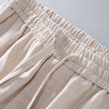 Hugo - Striped Linen Cropped Pants