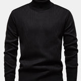 Walker - Geometric Jacquard Turtleneck Sweater