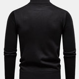 Walker - Geometric Jacquard Turtleneck Sweater