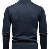 Walker - Geometric Jacquard Turtleneck Sweater