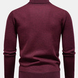 Walker - Geometric Jacquard Turtleneck Sweater