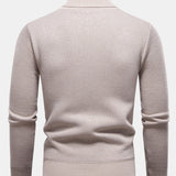 Walker - Geometric Jacquard Turtleneck Sweater