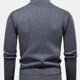 Walker - Geometric Jacquard Turtleneck Sweater