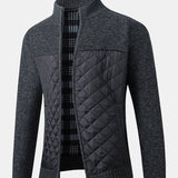 Ross - Quilted Patchwork Zip Sweater