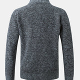 Ross - Quilted Patchwork Zip Sweater