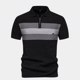 Devin - Colour Block Zip Polo