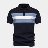 Devin - Colour Block Zip Polo