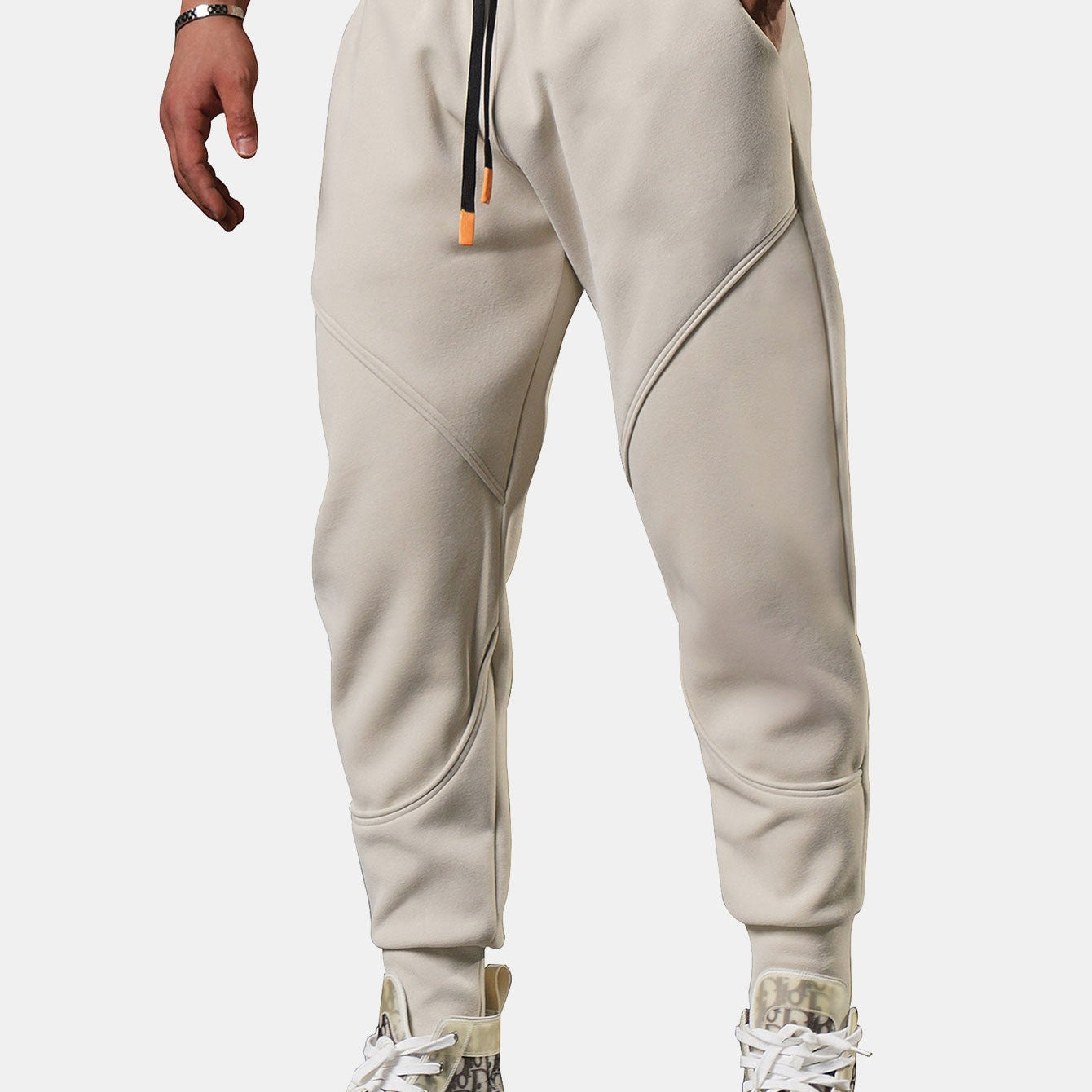 Theo - Cropped Joggers with Side Split