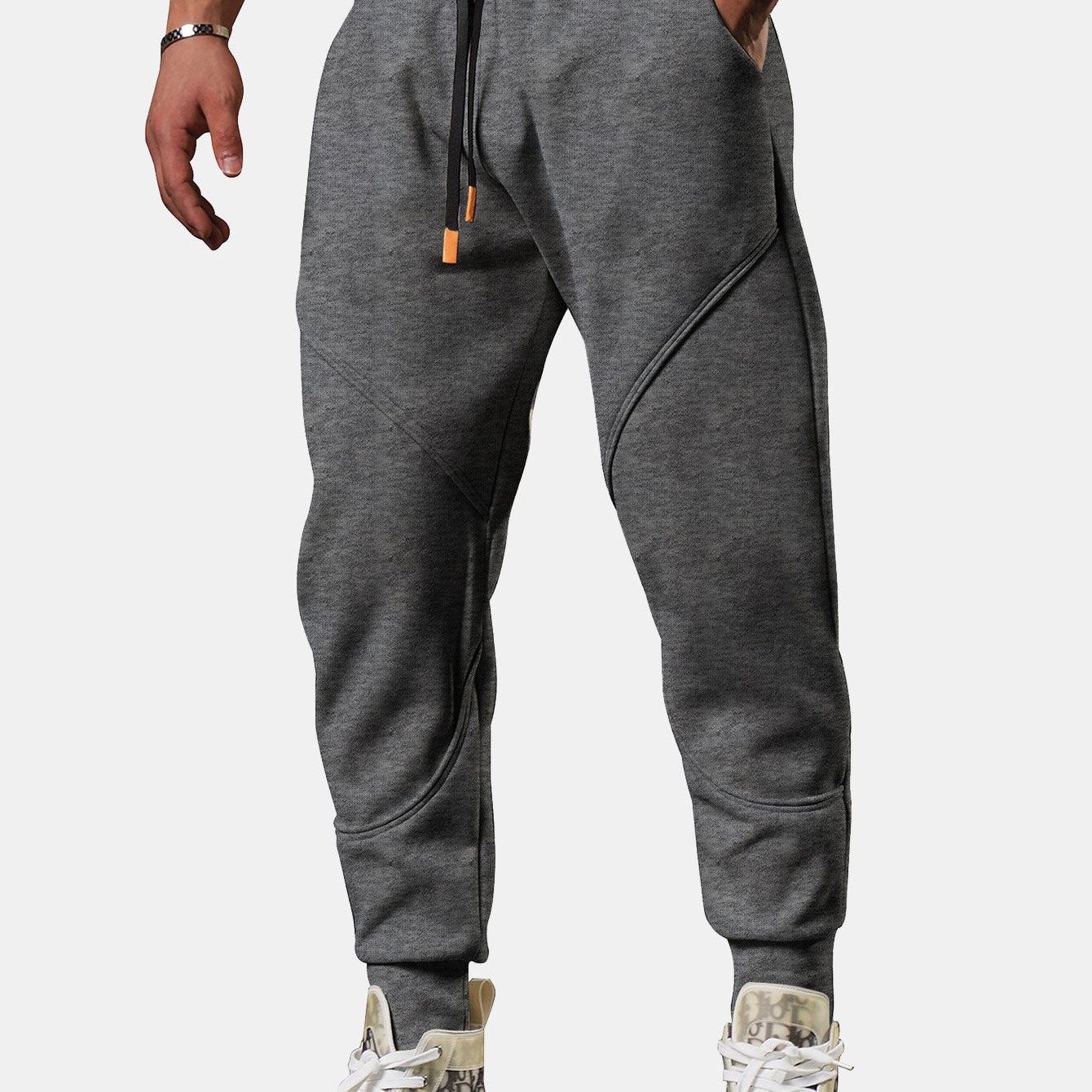 Theo - Cropped Joggers with Side Split