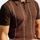 Darren - Patterned Knit Polo