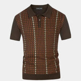 Darren - Patterned Knit Polo