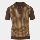 Darren - Patterned Knit Polo