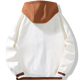 William - Hooded Baseball Jacket with Button Closure