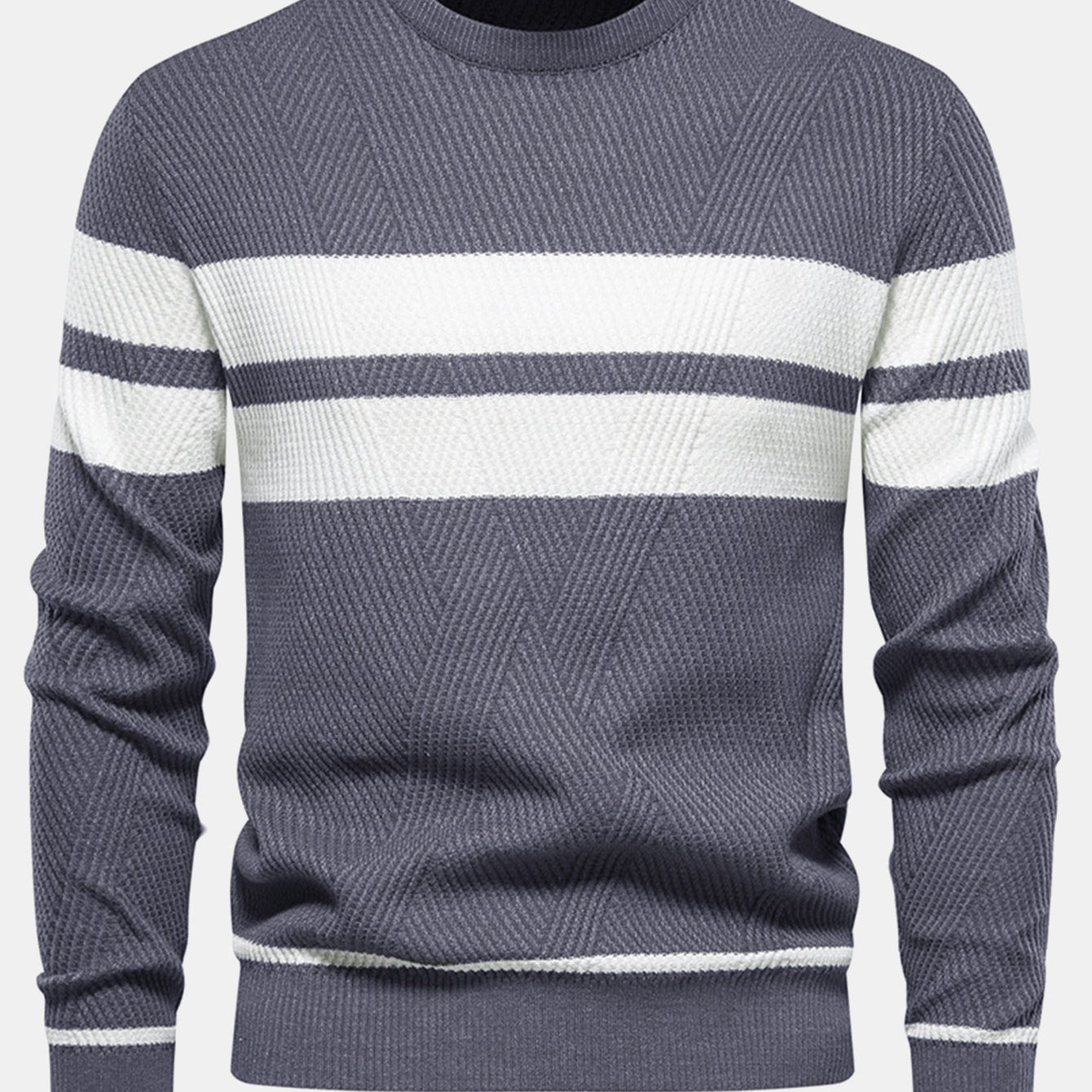 Declan - Striped Crew Neck Sweater