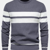 Declan - Striped Crew Neck Sweater