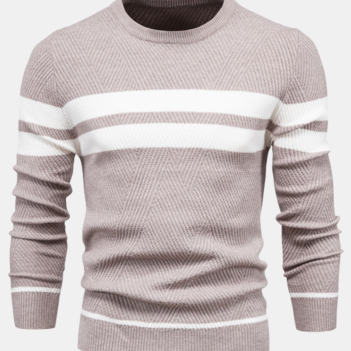 Declan - Striped Crew Neck Sweater