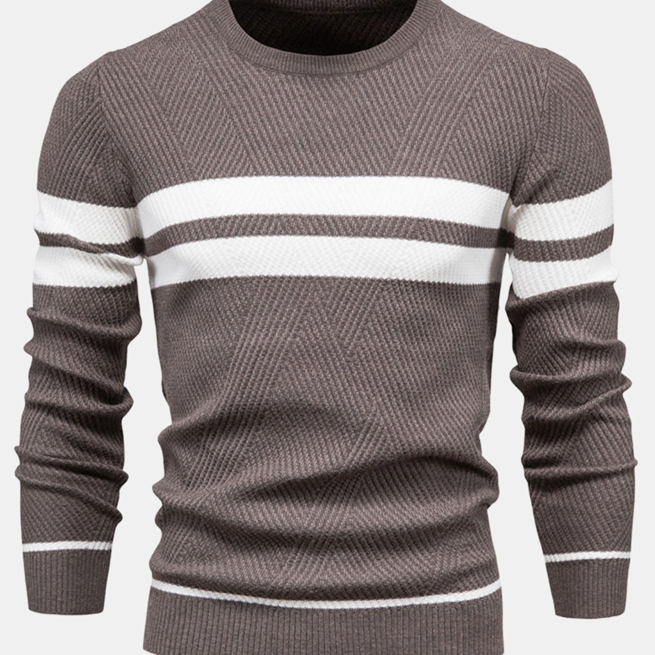 Declan - Striped Crew Neck Sweater