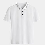 Dallas - Black Polo with Contrast Piping