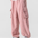 Zachary - Relaxed Fit Corduroy Cargo Pants