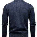 Reese - Striped Quarter-Zip Sweater