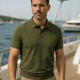 Curtis - Olive Green Classic Polo