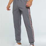 Victor - Teddy Lined Joggers with Side Stripe