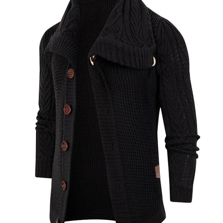 Easton - Button Neck Turtleneck Sweater