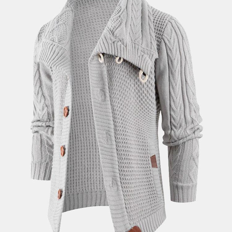 Easton - Button Neck Turtleneck Sweater