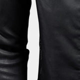Mark - Cross Zip Leather Jacket
