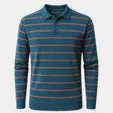 Colton - Striped Long Sleeve Polo