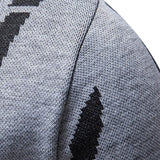 Blake - Abstract Print Stand Collar Sweater